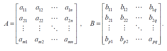 standard row-column notation