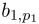 $\displaystyle b_{1,p_1}$